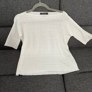 Classic Loro Piana White Sweater
